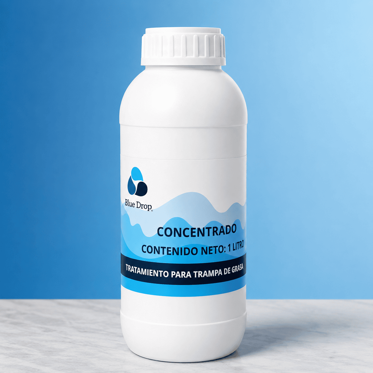 Tratamiento para trampa de grasa Blue Drop de 1 litro